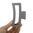 thumbnail image 5 of Unique Bargains 1 Pc Fashion Rectangle Frosted Hair Clips Hairdo Clip for Home Gray, 5 of 5