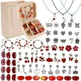 thumbnail image 1 of 66Pcs Bracelet Making Kit Charm Jewelry Making Kit Bracelet Crafts Jewelry Making Supplies Including Beads Pendants Ropes Br, 1 of 8