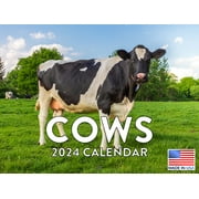 Cow Farm Animal Cattle 2024 Wall Calendar Cow 2024 Calendar