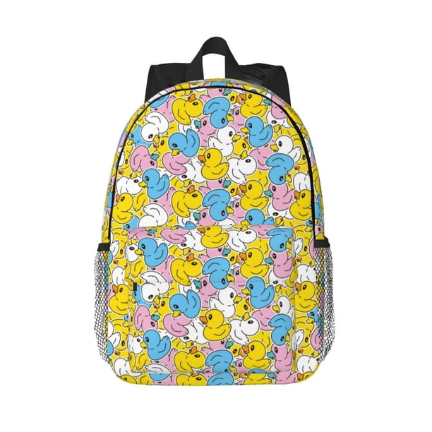 Easygdp Colorful Duck Mochila Ligera de 15 Pulgadas para Estudiantes, Mochila Cómoda para la Escuela y Viajes, Correas Ajustables