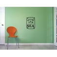 thumbnail image 1 of Custom Decals Cottage By The Sea Wall Art Size: 20 Inches x 40 Inches Color: Black, 1 of 1