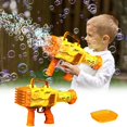 thumbnail image 1 of 1PC Bubble Machine 1PC Plate 32 Holes Bubble Machine Dinosaur Bubble Toy Automatic Bubble Machine Electric Bubble Machine For Boys And Girls Birthday Wedding Party Yellow, 1 of 6