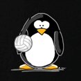 thumbnail image 3 of CafePress - Volleyball Penguin Kids Dark T Shirt - Dark T-Shirt Kids XS-XL, 3 of 4