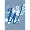 thumbnail image 2 of America Forever Winter Monogram Letter W Garden Flag Vertical Double Sided 12.5 x 18 inches Winter Holiday Decor for Outdoor, Porch for Decoration, Blue Snowflake Yard Flag, 2 of 3