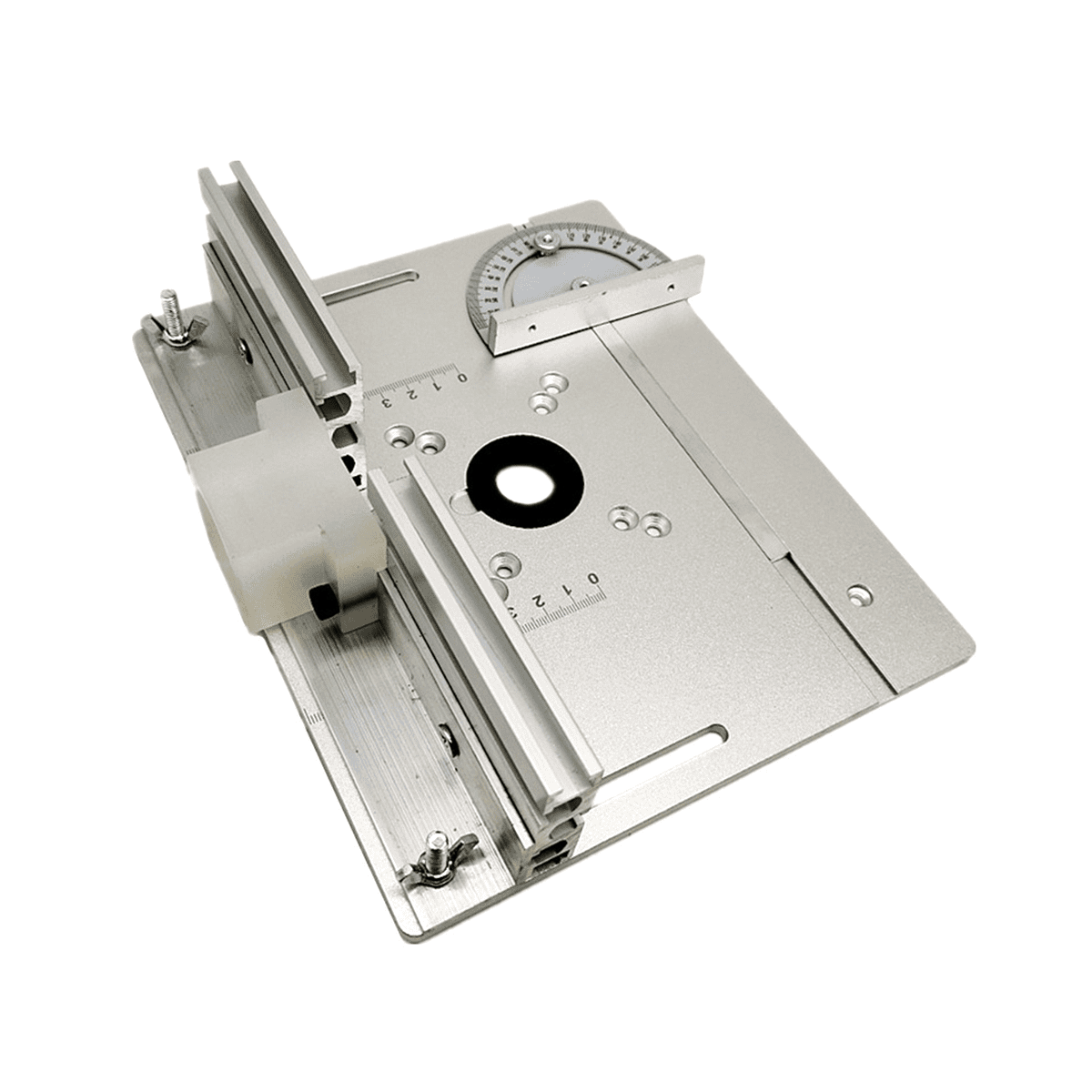 Router Table Insert Board Electric Wood Milling Flip Board Electric Wood Milling Table for Woodworking Workbench Silver