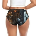 thumbnail image 3 of Womens Underwear - Halloween Skeleton Bar Scene No Show Seamless Underwear for Women, Stretch Women's Panties, Hipster Soft Comfort Ladies Panties Bikini Underwear Briefs, 3 of 6
