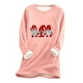 thumbnail image 1 of Birdeem Women's Large Loose Raglan Top Thickened and Velvet Lamb Wool Warm Underlay, 1 of 12