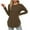 Brown, variant on Kaemgyyd Womens Casual Tops Basic Long Sleeve Crewneck Tunic Tee Loose Solid Color Fall Fashion Clothes Outfits