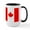 White/Black Inside, variant on CafePress - Canadian Flag Large Mug - 15 oz Ceramic Large White Novelty Mug