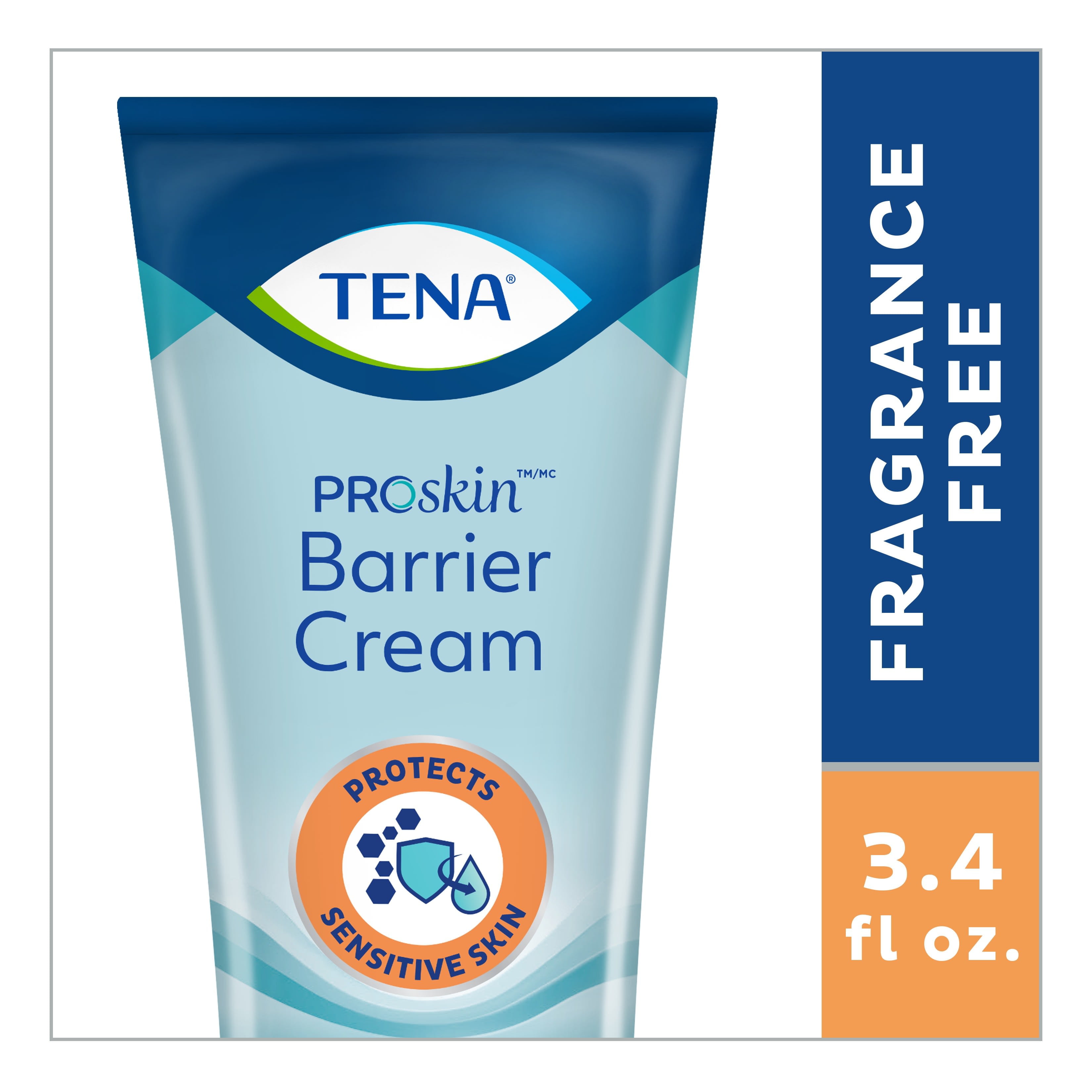 Tena ProSkin Barrier Cream for Fragile Skin, Fragrance Free, 3.4 fl oz photo