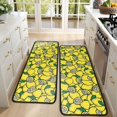 thumbnail image 4 of Kitchen Rugs Sets Of 2,Yellow Lemon Fruit Slices Anti Fatigue Kitchen Mat Rugs Non Slip Washable,Decorative Kitchen Floor Mats for Kitchen,Sink,Laundry,17"x47"+17"x47", 4 of 5