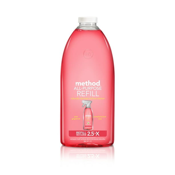 Method AllPurpose Cleaner Refill, Pink Grapefruit, 68 Ounce