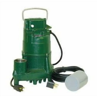Zoeller Waste-Mate Submersible Sewage Pump, Automatic, 0.5HP/230V/1PH