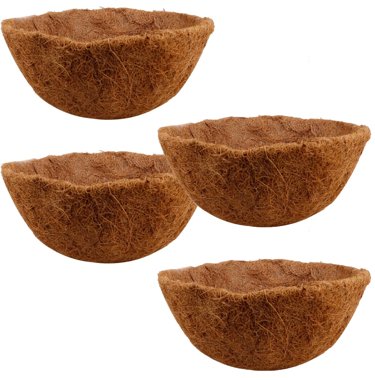 4PCS Coco Liner for Hanging Basket,Casewin 12 inch Round Natural