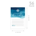 thumbnail image 5 of Koyal Wholesale Navy Blue Watercolor Nautical Wedding Advice & Well Wishes Guest Book Cards for Bride and Groom, 56 Pack, 5 of 5