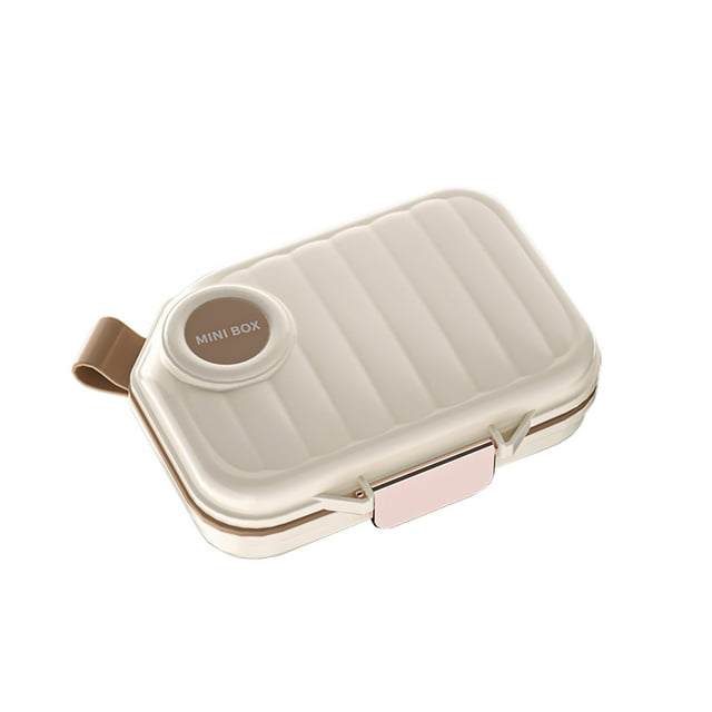 Ohufall Distributeur de Médicaments 3 Repas par Jour Organisateur de Pilules Hebdomadaire Portable Mini Boîte de Rappel de Médicaments