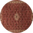 thumbnail image 1 of Ahgly Company Indoor Round Persian Brown Traditional Area Rugs, 4' Round, 1 of 4