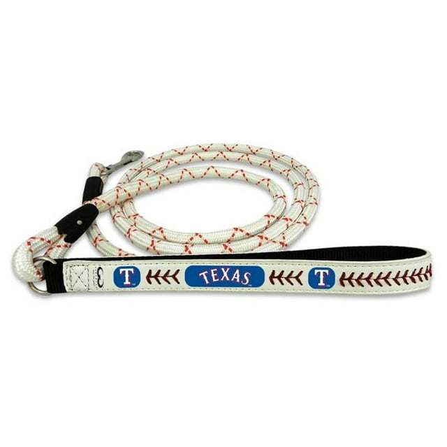 Laisse pour Animaux Texas Rangers en Cuir Chaîne Baseball Taille Grand