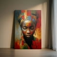 thumbnail image 6 of 20*30cm(8*12inch) African-Inspired Woman Portrait Canvas Wall Art, 6 of 6