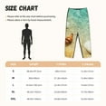 thumbnail image 2 of Cauagu Starfish And Seashell On The Beach Pajama Pants for Women Loose Fit Wide Leg Trouser Pants Casual Elastic Waist Drawstring Lounge Pants, 2 of 6