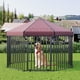 thumbnail image 1 of Heavy Duty Outdoor Dog Kennel with Roof, Lockable Metal Gate, Octagon Playpen, Portable Easy Setup, Secure Pet Enclosure for Backyard, 190"W x 30"H, 1 of 8