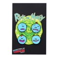 thumbnail image 1 of Pack de 4 mochilas con solapa de Rick and Morty Meeseeks esmaltadas, 1 of 1