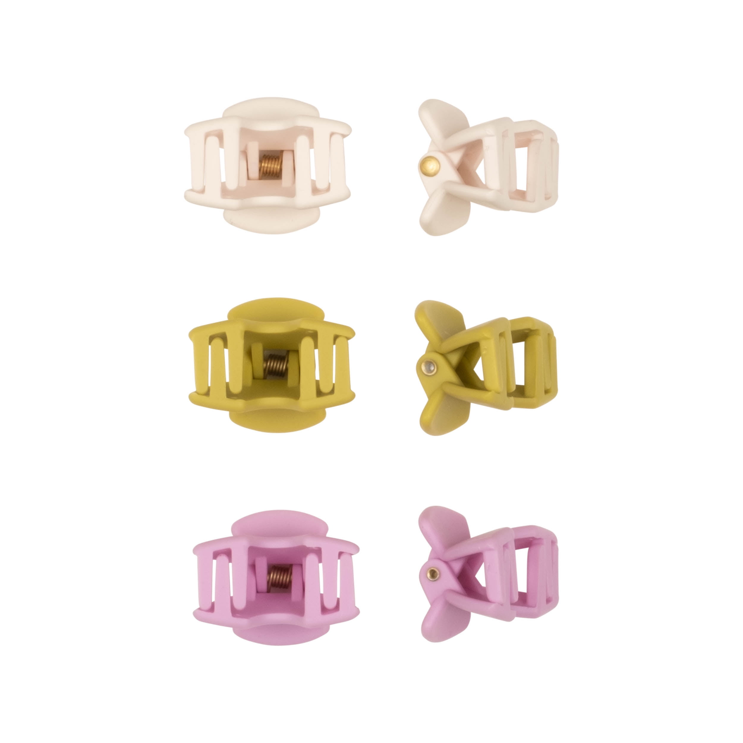 Goody Tru x Maeberry Small Claw Clips, Trendy Hair Accessories for Women & Girls, 6 Ct