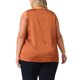 thumbnail image 3 of Camisetas sin mangas de satén de seda para mujer de tallas grandes Agnes Orinda, blusas casuales de cuello en V, camisetas básicas de verano 1X Caramelo, 3 of 6