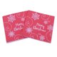 thumbnail image 1 of KAKOWELY 40 servilletas navideñas estampadas con copos de nieve, de pulpa de madera, para cenas, recuerdos de fiesta de Navidad., 1 of 5
