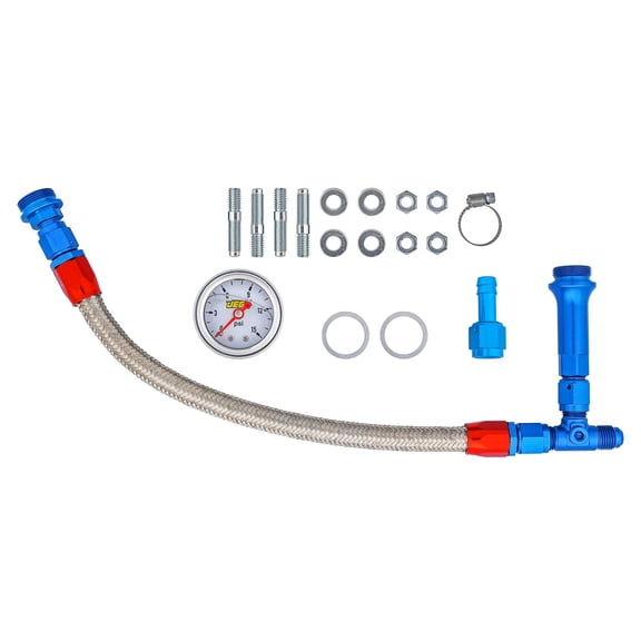 JEGS Dual Feed Fuel Line Kit Fits Holley Carburetor