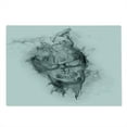 thumbnail image 2 of Skull Cutting Board, Contemporary Illustration of Smokey Grungy Dark Horror Style Devil Evil Print Art, Decorative Tempered Glass Cutting and Serving Board, in 3 Sizes, by Ambesonne, 2 of 5