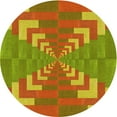 thumbnail image 1 of Ahgly Company Machine Washable Indoor Round Transitional Mahogany Brown Area Rugs, 7' Round, 1 of 7