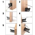 thumbnail image 4 of Wweixi Gate Latch Self Locking Fence Gate Latch Self-Locking with durable Black Durable, 4 of 6