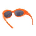 thumbnail image 4 of Runway Thorny Beveled Wrap Around Plastic Sport Sunglasses Orange - Black, 4 of 4