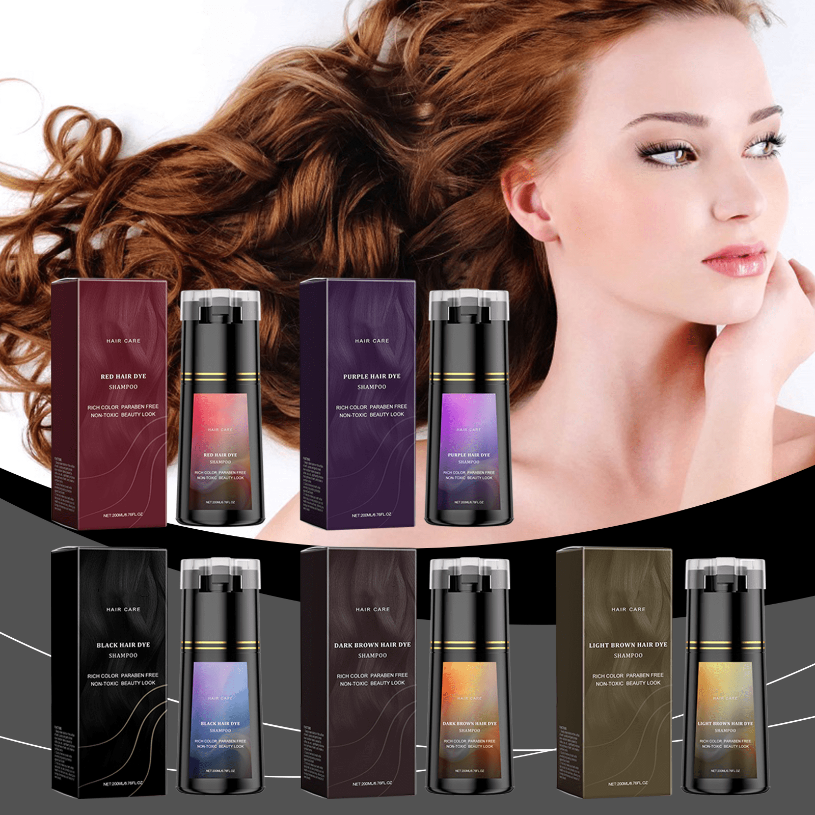 Hair Dye Shampoo, Hair Care, Hair Care Shampoo,3 In 1 Haircare Instant Dye Shampoo, Natural Hair Color Shampoo For Gray Hair Coverage, Suitable For Women & Men