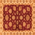 thumbnail image 1 of Ahgly Company Indoor Square Oriental Orange Traditional Area Rugs, 8' Square, 1 of 4