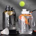 thumbnail image 2 of Botella de agua de gran capacidad de 1,7l/2,5l, taza para el vientre grande, botella de agua deportiva, cubo de tonelada, taza espacial de plástico portátil para estudiantes, 2 of 5
