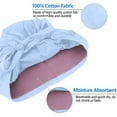 thumbnail image 4 of FUNUONY Dental Scrub Caps Adjustable Working Cap With Button,Cotton Working Hat Sweatband, Elastic Tie Back Hats Women Ponytail Pouch Hats,Long Hair Unisex Hats With Sweatband Dental Caps for Women S, 4 of 6