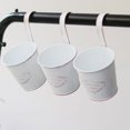 thumbnail image 3 of Shisuyan 3pcs Simple Hanging Flower Buckets Pretty Iron Planters Vintage Flower Pots, 3 of 8