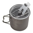 thumbnail image 1 of Tasse d'Eau de Camping 600ml avec Poignée Pliante et Couvercle pour Camping en Plein Air Randonnée, 1 of 8