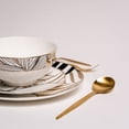 thumbnail image 4 of Ozarke Alpha Golden Black Plates Set, Fine Bone China (Set of 12), 4 of 7