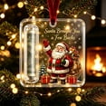 thumbnail image 5 of Christmas Tree Cash Holder Decoration, Santa Claus Artwork Money Gift Hanging Ornament, Holiday Keepsake for Friends Coworkers and Family, Clear Acrylic, 5 of 6
