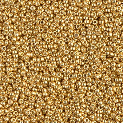 Duracoat Galvanized Gold Miyuki Seed Beads 15/0 15-94202-TB