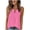 04-Pink, variant on Women's Notched V Neck Lace Embroidered Linen Tank Top Sleeveless Casual Summer Blouse