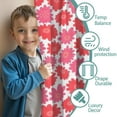 thumbnail image 3 of Blackout Kids Curtains,Pioneer Flower Floral Print Pattern Childrens Insulated Curtains Set Of 2,Bedroom Essentials,Toddler Room Decor 52"x63", 3 of 5