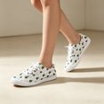 thumbnail image 2 of EKVAHL Christmas Lace Up Sneakers For Women, Seasonal Printed Canvas Shoes, Flat Daily Holiday Walking Shoes Great For City Strolls Green, 2 of 4
