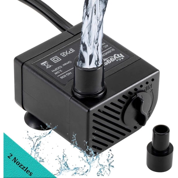 Bomba de agua Hygger Ultra Quiet 200L/H 3W para acuarios