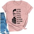 thumbnail image 1 of YourTops T-Shirt Graphique pour Femmes « Appartenir à Tous les Endroits » (US L, 2-Peachy), 1 of 2