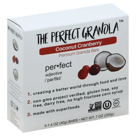 1.4 Ounce Bars - The Perfect Granola - Coconut Cranberry Granola Bars