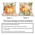 thumbnail image 4 of Fall Throw Pillow Covers 20x20 Inch Watercolor Pumpkins Thanksgiving Harvest Buffalo Plaid Checked Leaves Decorative Pillow Cases Farmhouse Autumn Pillow Covers Set of 2 For Home, 4 of 6